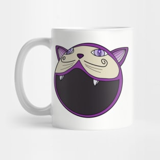 A Cat with a huge mouth Mug